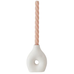 Plaster vase plaster white 13cm