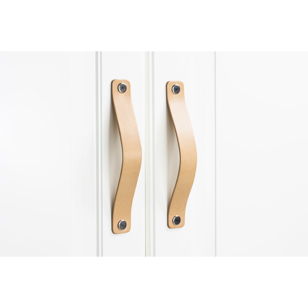Leather furniture handles for hole spacing 128 mm