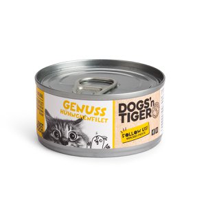 Dogs'n Tiger Adult Premium cat food, wet food, grain-free, enjoyment, chicken