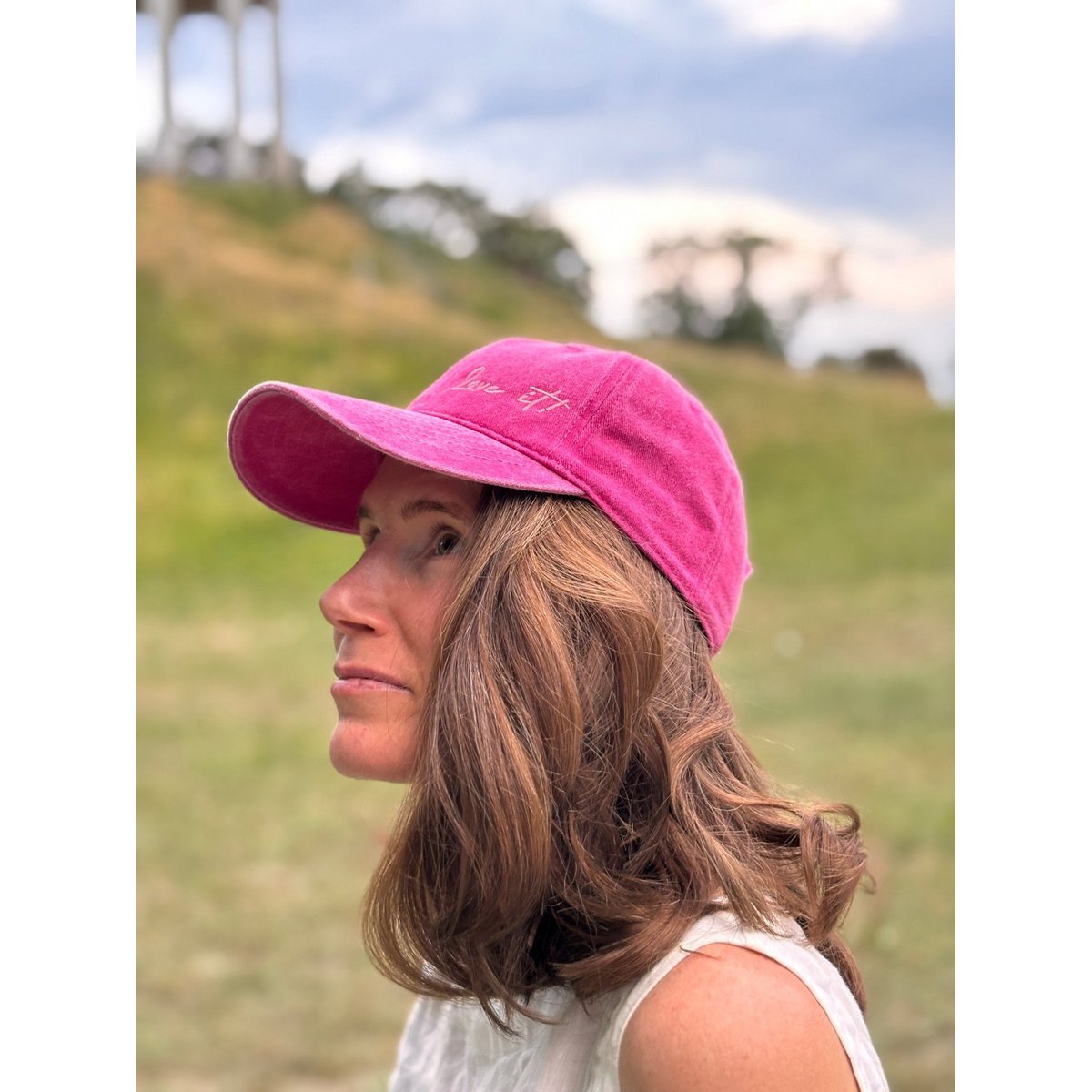 LEY! Cappellino "Love it" in copia rosa