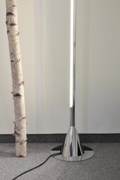 Obelisk floor lamp LED chrome