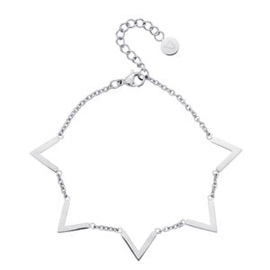 Queen V Anklet Silver