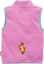Fleeceweste DIE MAUS - pink