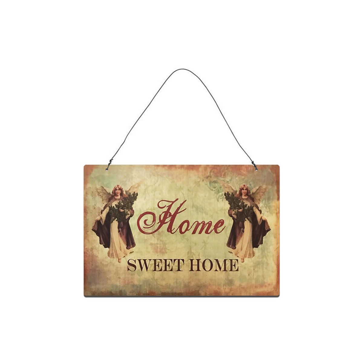 Plaque métal Home 20x30 cm Isabelle Rose