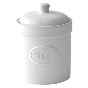 Tea Jar Matte White