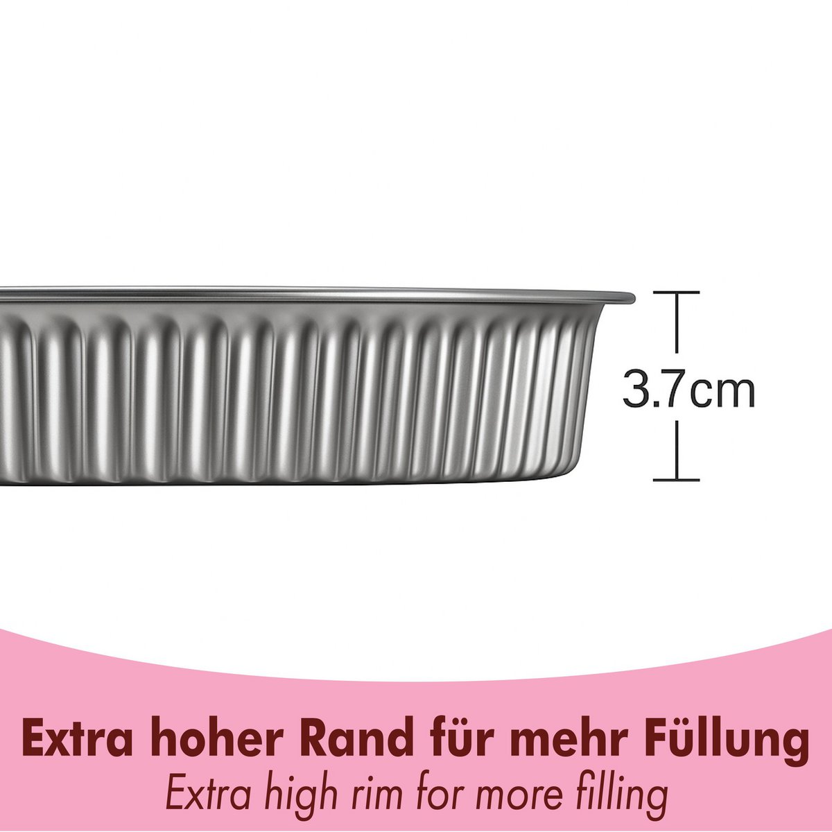 Teglia per crostata quiche in acciaio inox con base sollevabile 28 cm
