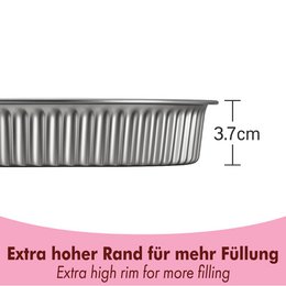 Teglia per crostata quiche in acciaio inox con base sollevabile 28 cm