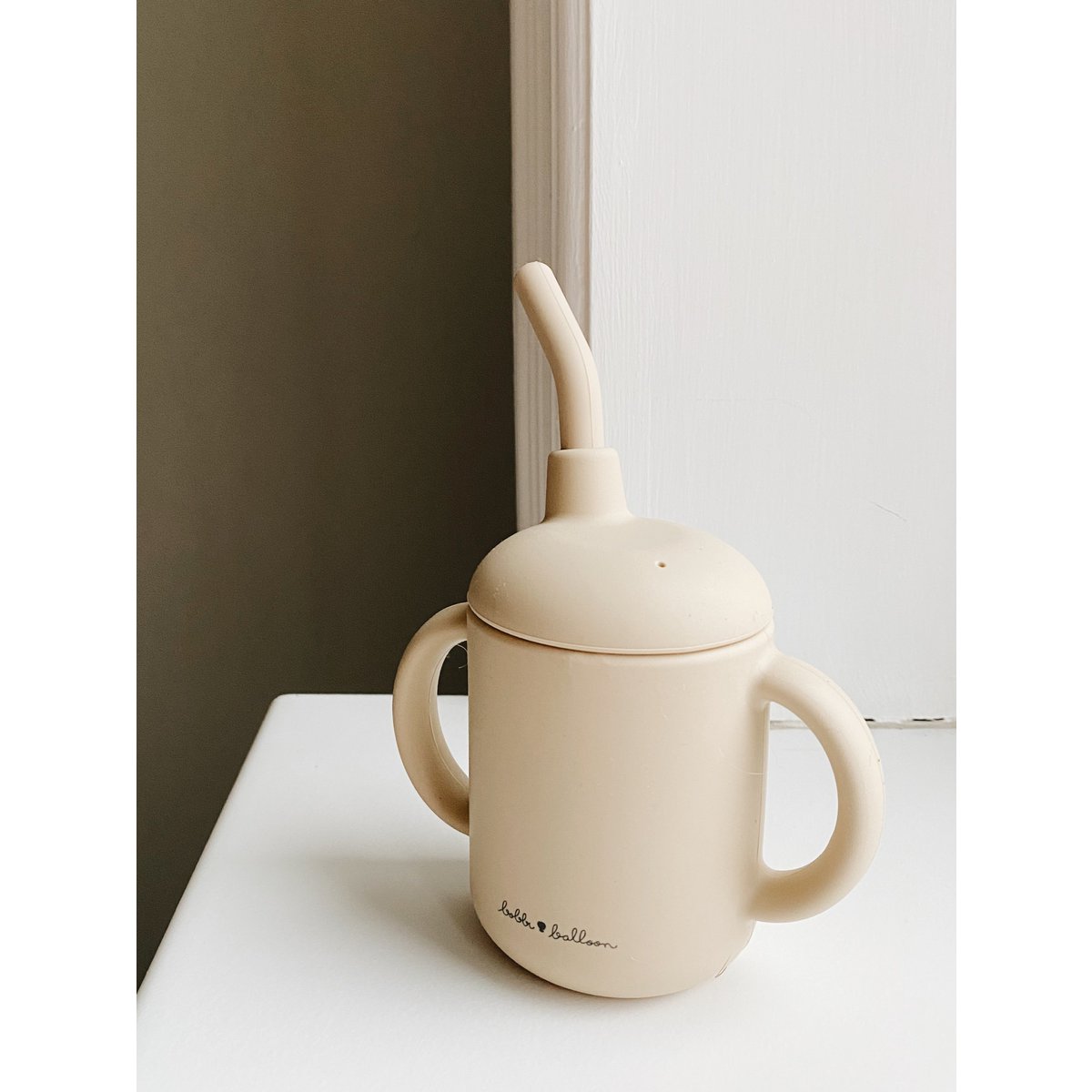 Silicone Sippy Cup - Oyster Beige