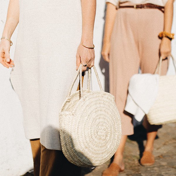 RAFFIA TASKE | Rund taske