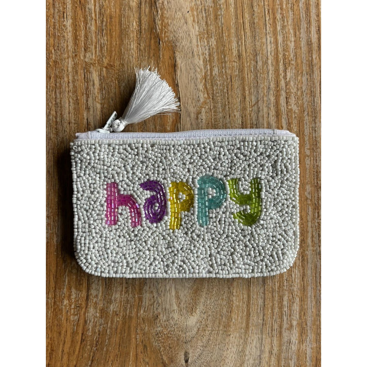 Handgefertigter Perlen-Happy-Beutel *Geschenk*
