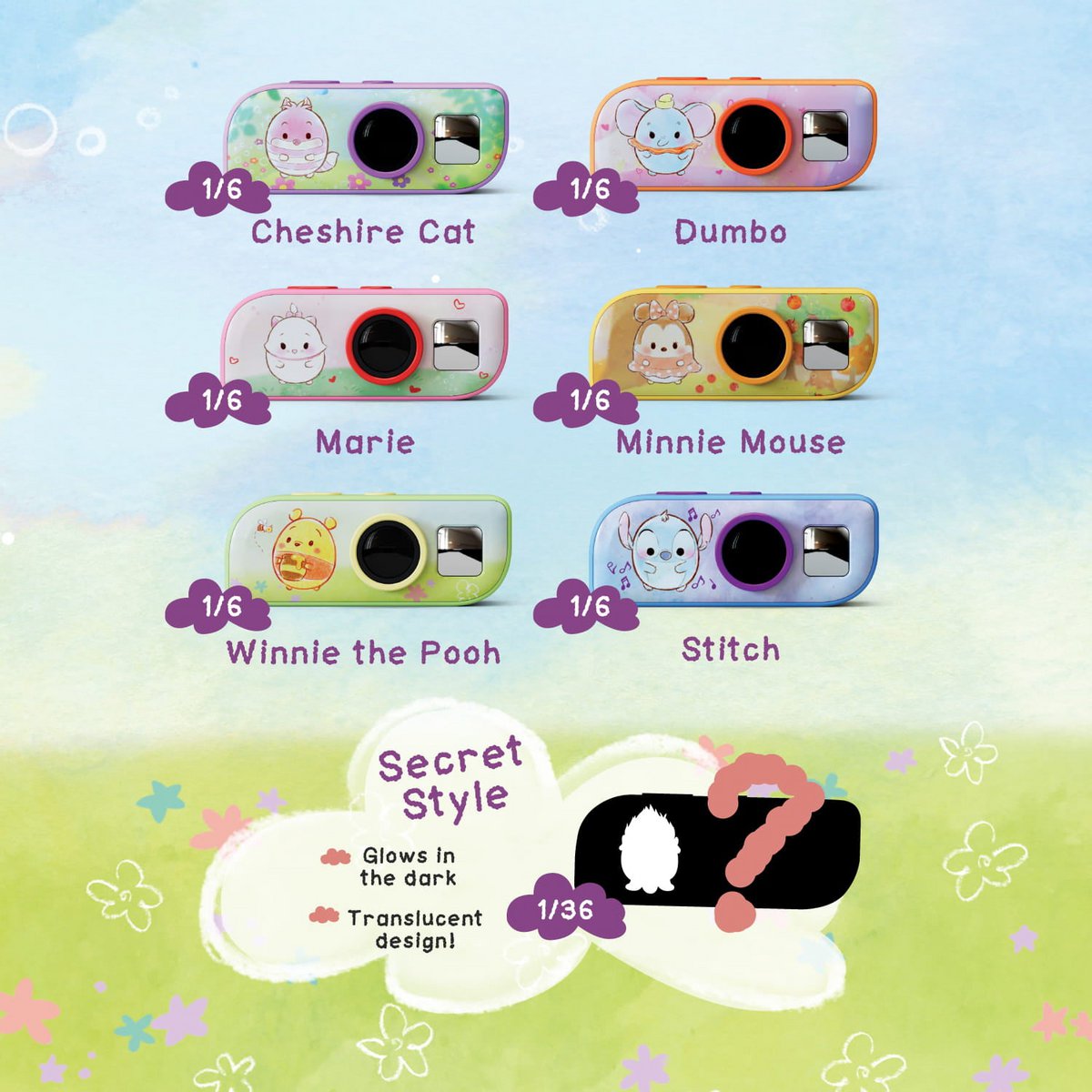 kiko x Disney Digicam Blind Box (6 mini cameras per case)