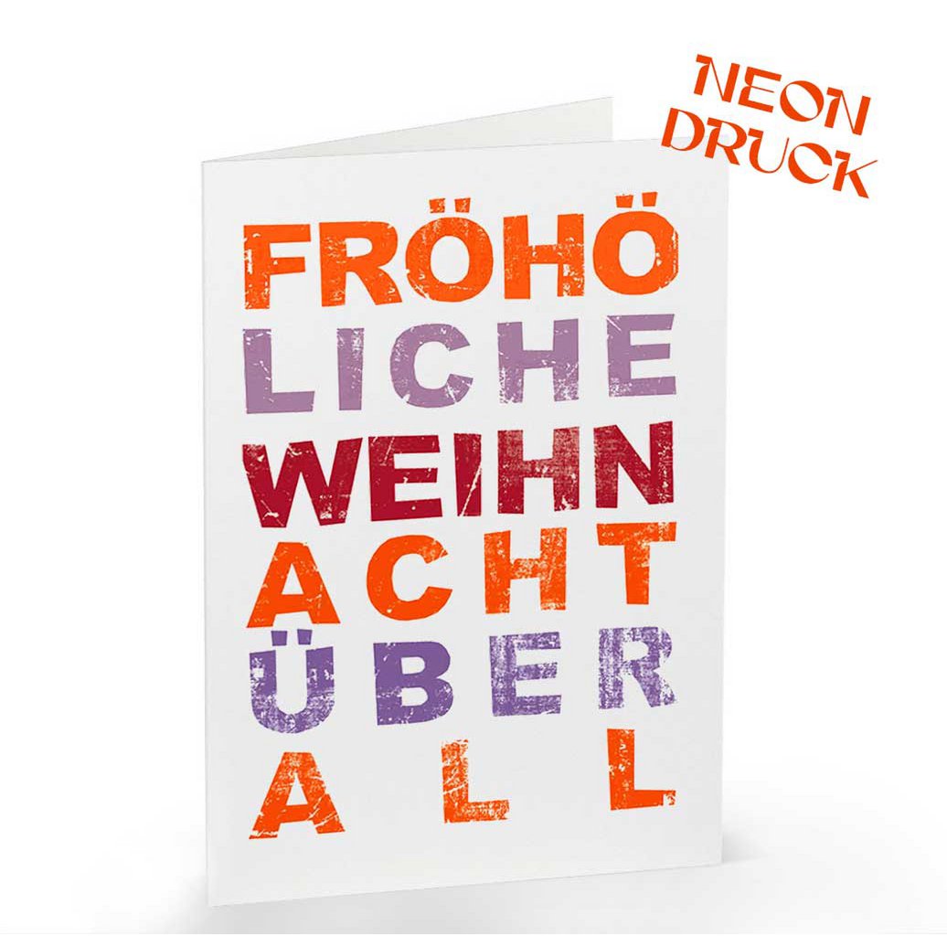 Klappkarte Fröhöliche Weihnacht überall