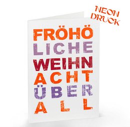 Klappkarte Fröhöliche Weihnacht überall