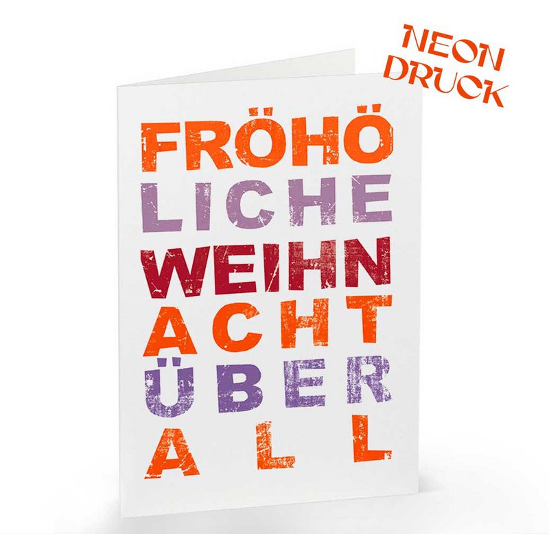 Klappkarte Fröhöliche Weihnacht überall