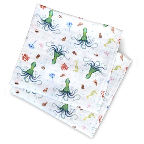 2 hydrophile Tücher Oktopus – 60 cm