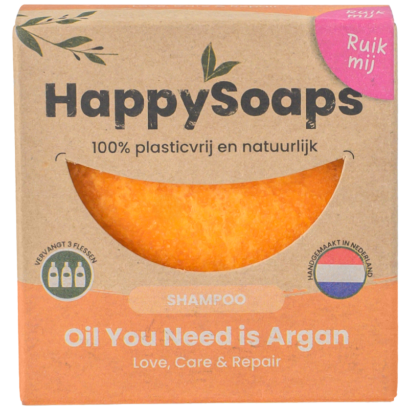 Shampoo bar - olie, du har brug for, er argan - kærlighed, pleje og reparation