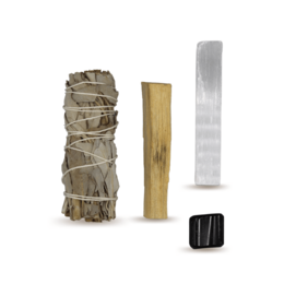 Energy Cleansing Smudge Kits met toermalijn