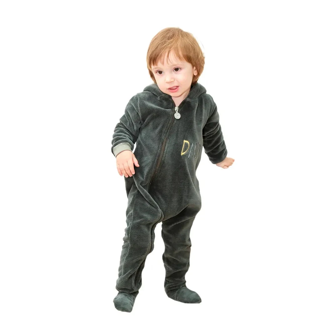 Baby Hooded Plys All-in-One, Unicorn