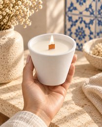 LAVURI SWING Candle CUP – Ręcznie robiona świeca z wosku sojowego Cocos Vanilla