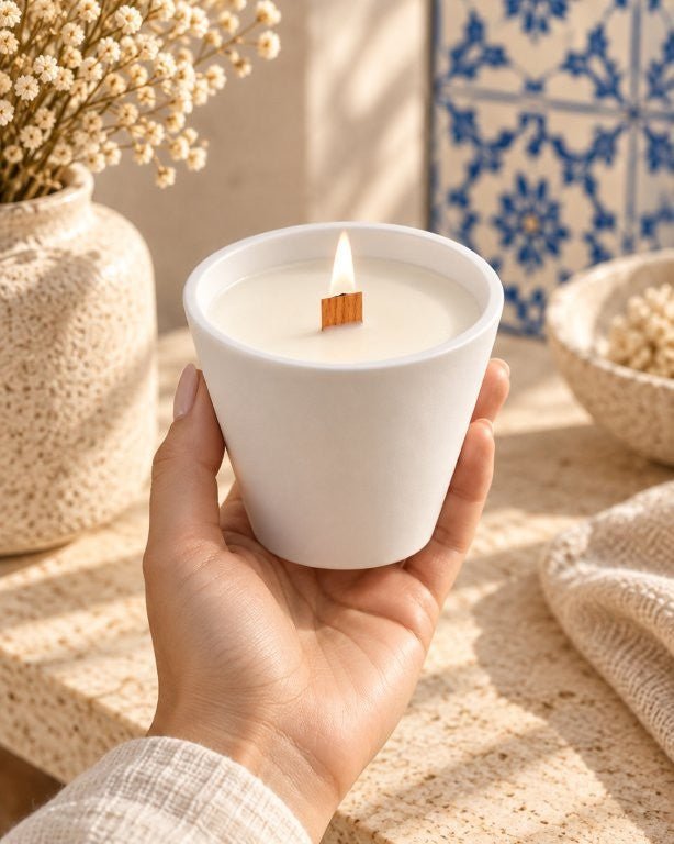 LAVURI SWING Candle CUP – Ręcznie robiona świeca z wosku sojowego Cocos Vanilla