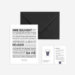 Minimalist wall art with text in French, featuring the words "Rire souvent" (Laugh often) and "Reussir" (Succeed). The artwork is available in various sizes and formats, including printed posters and digital downloads.
