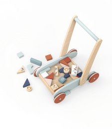 Speedy Monkey – Laufwagen und Formspiel – 27 Blöcke – 35,5 x 25 x 41 cm