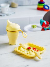 Mobi - Kids Lepelset Sun - Geel