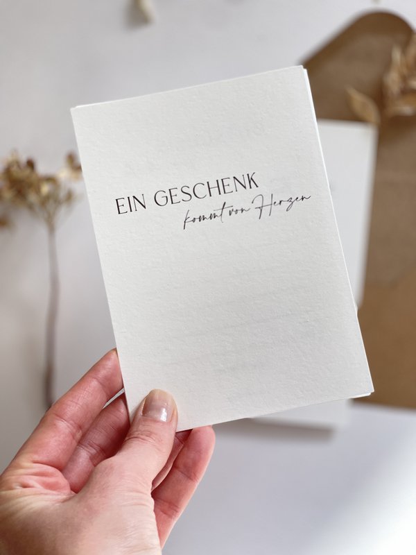 Voucher card for your favorite person