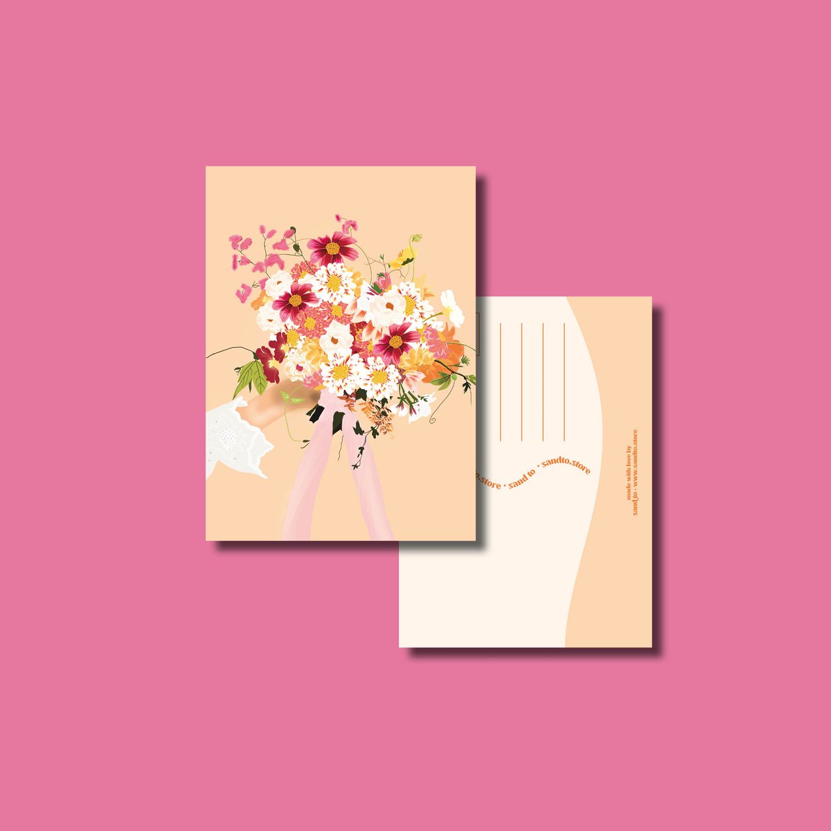 Bloemen kaart