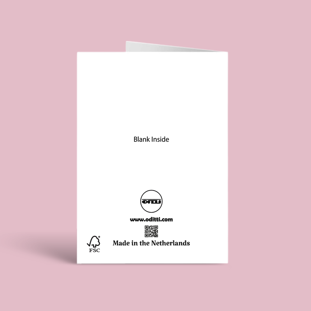 Birthday Cake and Hearts Greeting Card
