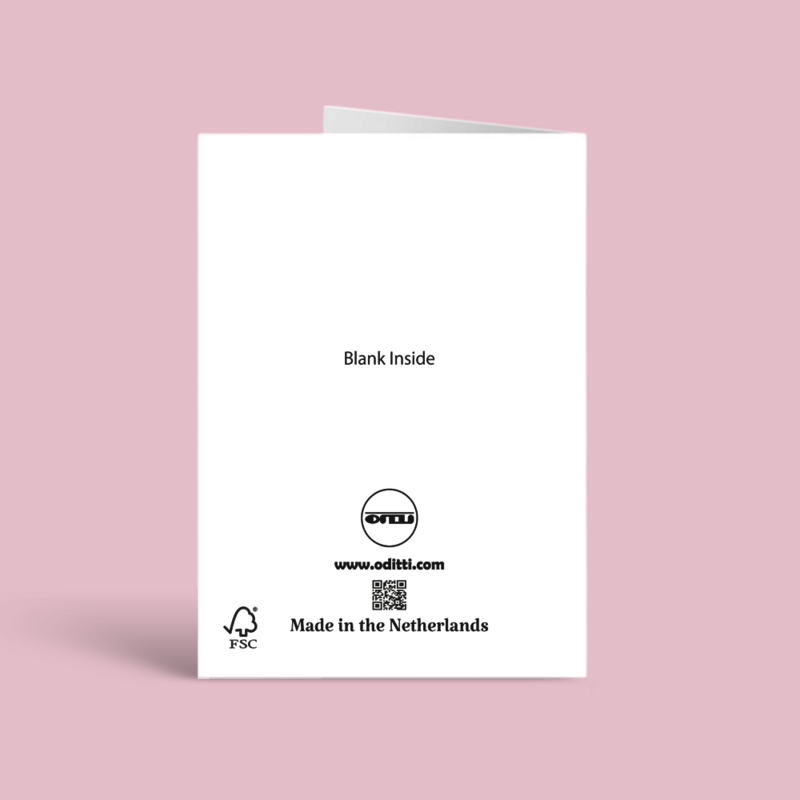 Birthday Cake and Hearts Greeting Card