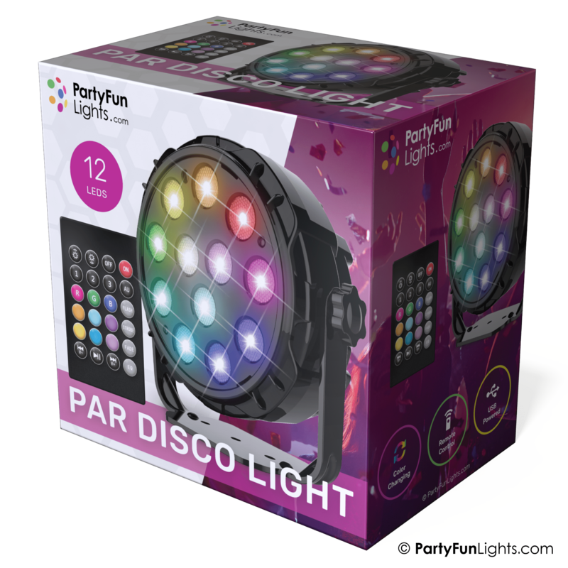 12 LED - PAR - Disco Lamp - with remote control
