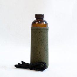 Waterfles - kaki omslag - 600ml