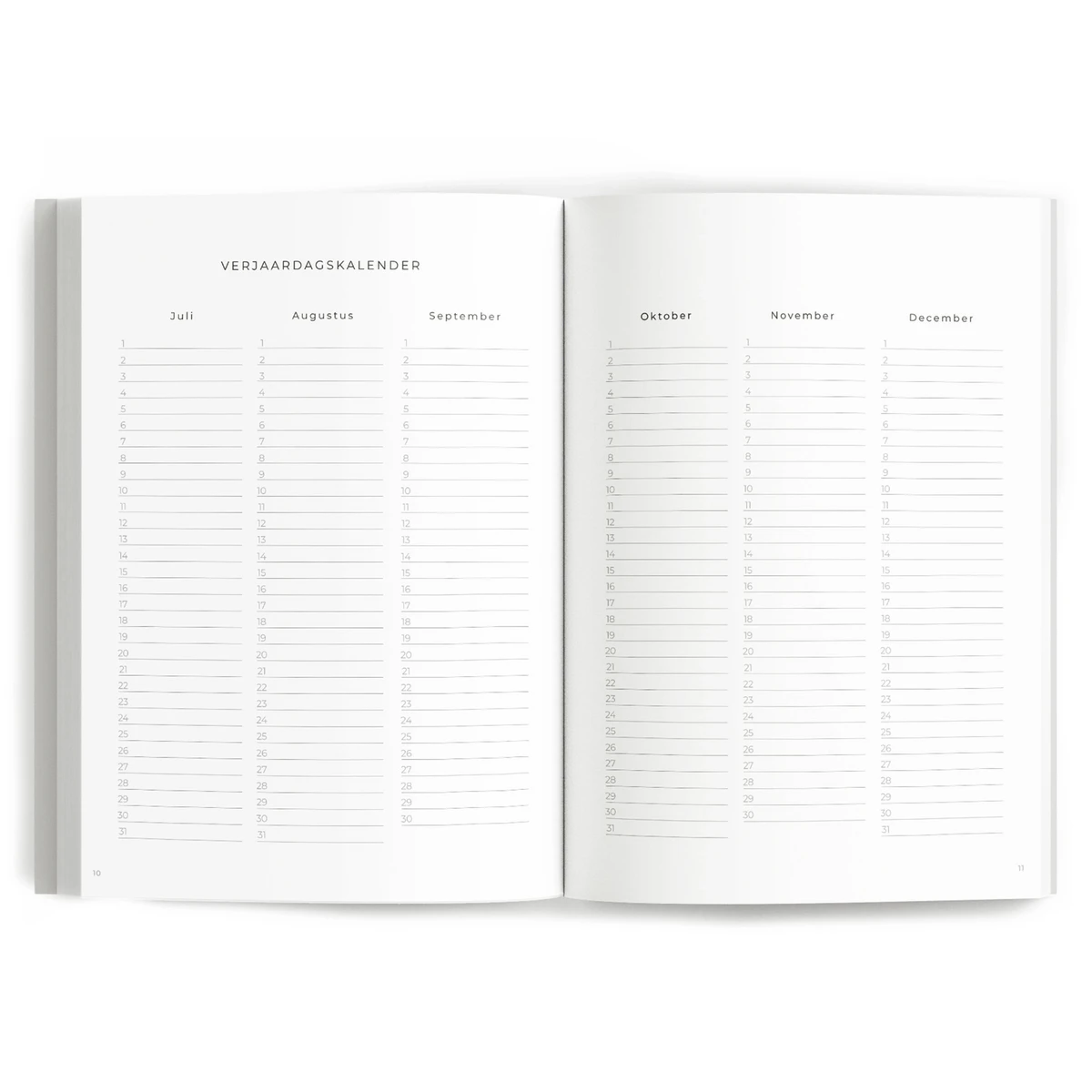 Fyllbooks My Weekly Planner - Dateless - Japandi