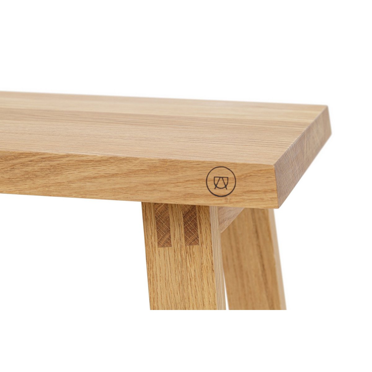 Eleganter Hocker »Fritz« aus Eichenholz