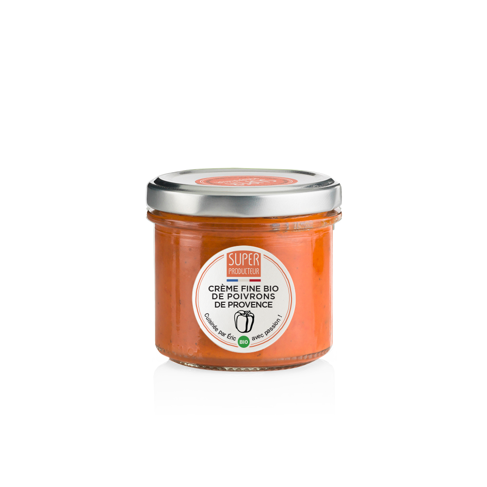 Biologische Fijne Crème van Paprika's uit de Provence - 90g