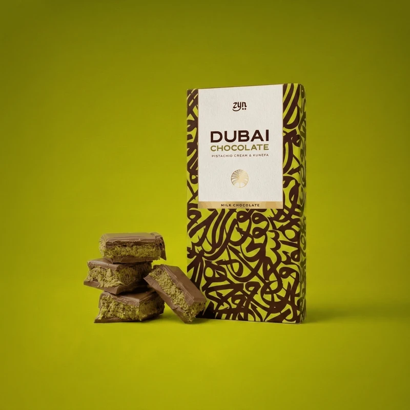 ZYN Dubai Chocolate – Pistazien- und Kunafa-Milchschokolade 200 g