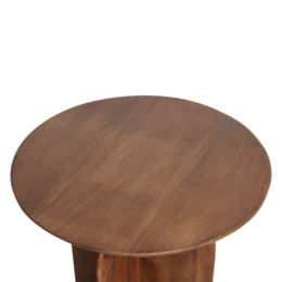 Bullnose sidebord mangotræ - Ø50 cm