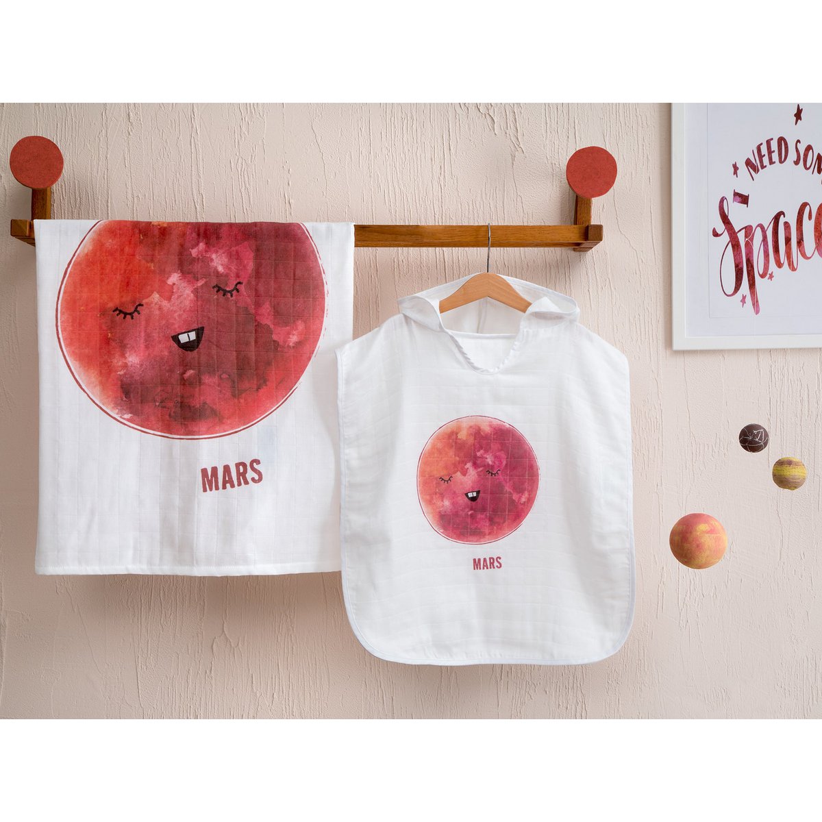 Muslin poncho Cosmic