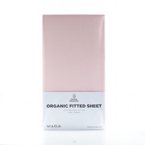 Pink Organic Fitted Sheet