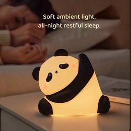 Luce notturna Kungfu Panda – Lampada LED in morbido silicone per la cameretta e il comodino