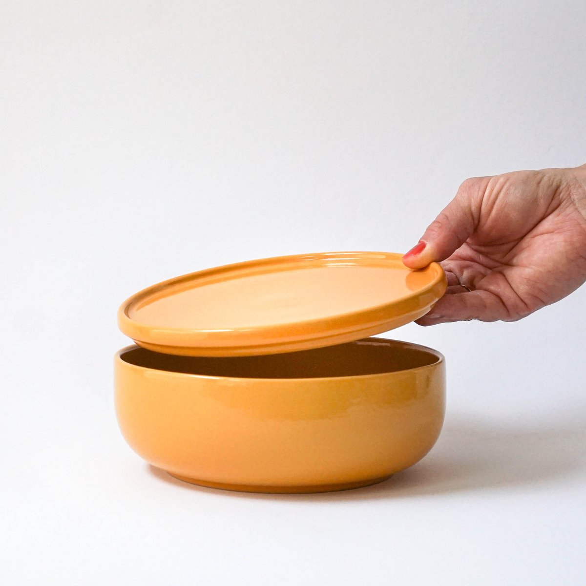 Miska 16 cm Malwa - żółta - 600 ml