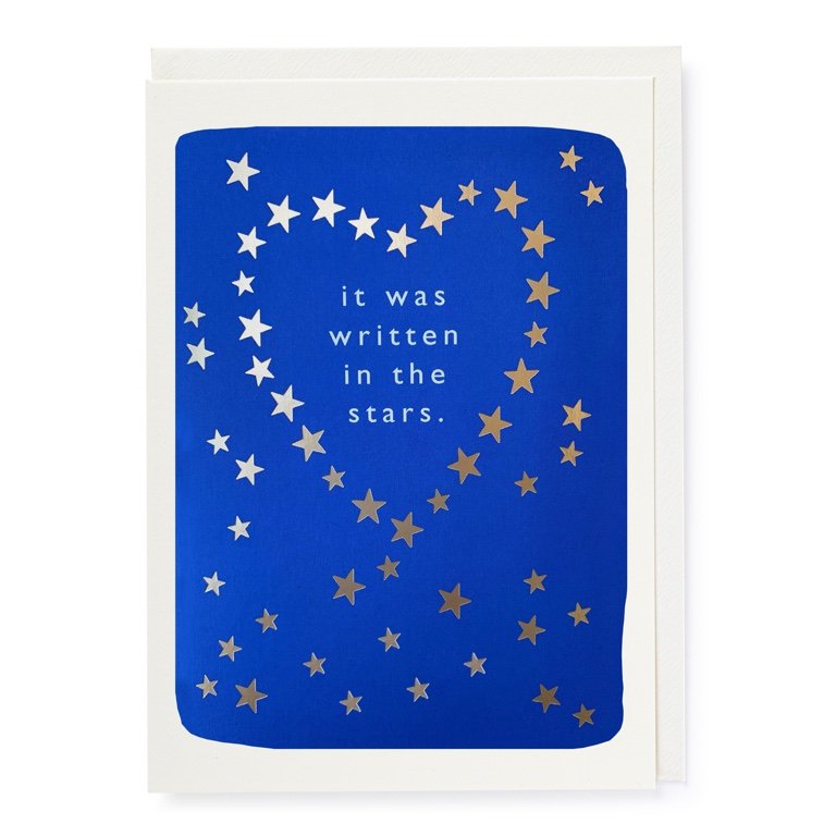 Carto di auguri di carte d'archivista - Star dell'anniversario
