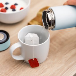 Farve Design vakuumflaske i rustfrit stål, 450 ml, blå