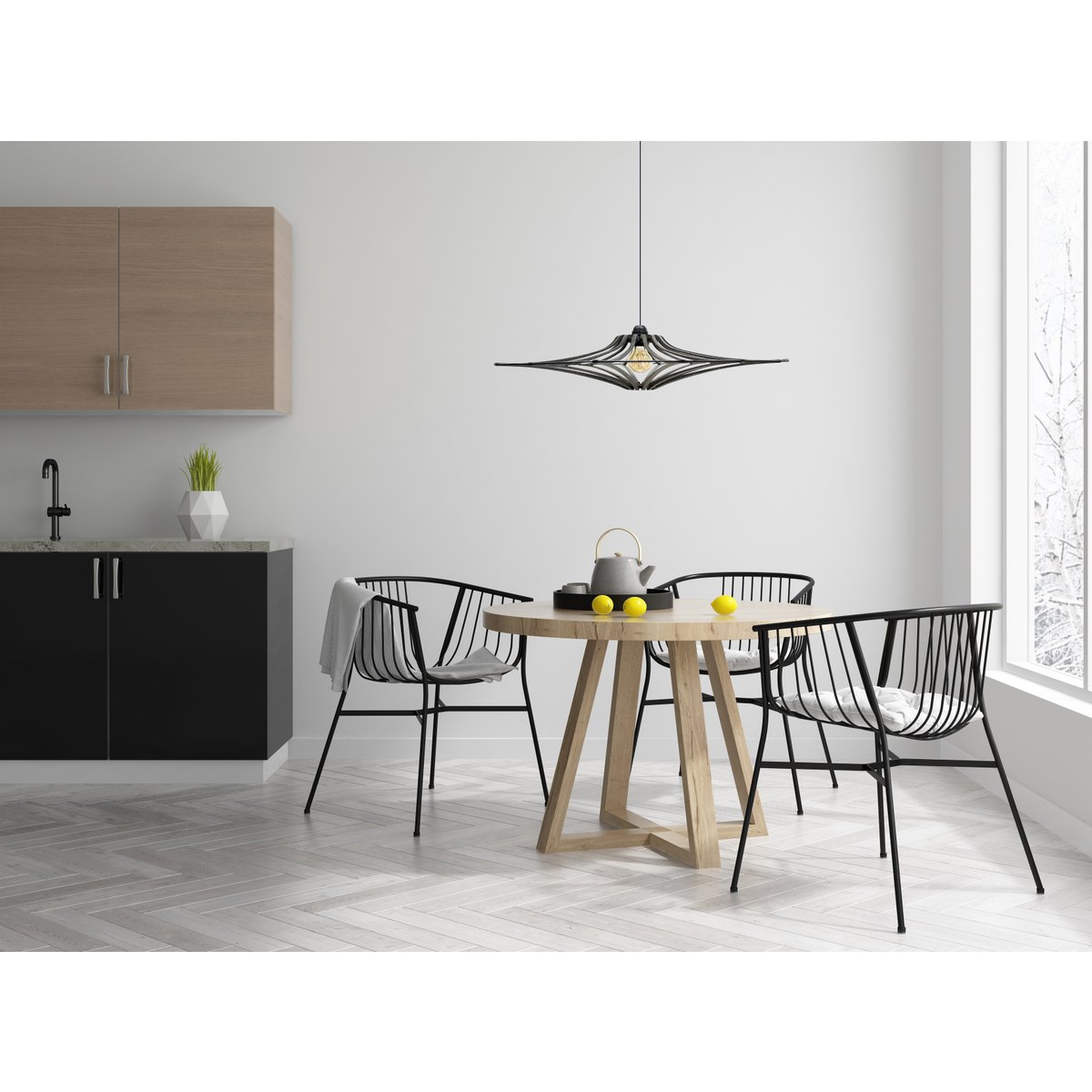 Zawieszenie projekt bois noir śr. 65 cm ŚPIEWAJĄCY CZARNY