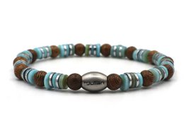 Enam Tiga turquoise (zilver of goud)