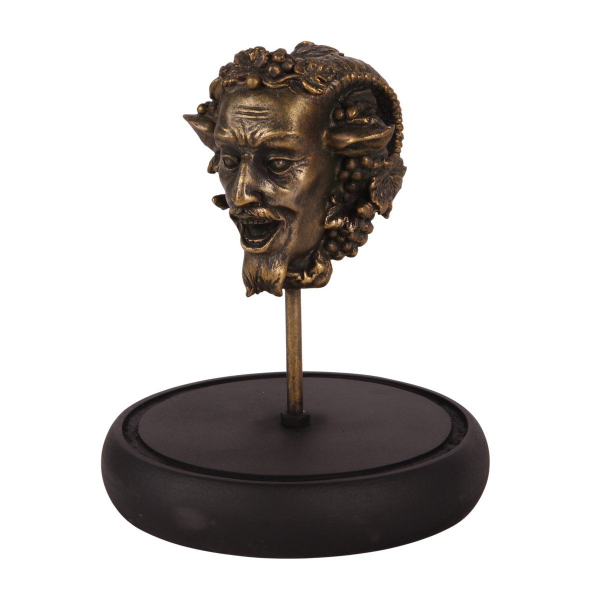 Bacchus Beeldje met Glazen Koepel 23 cm