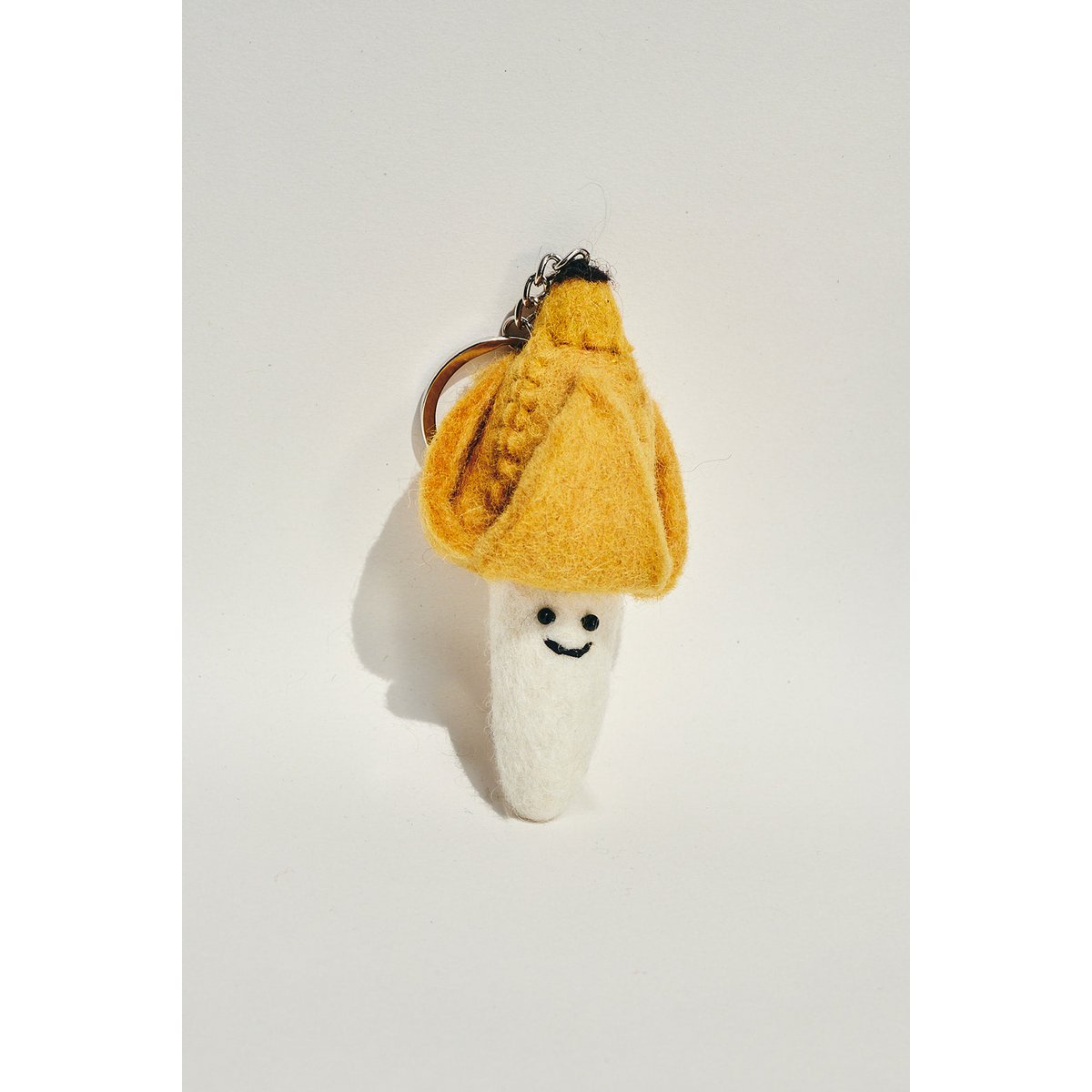 Peeled banana keychain