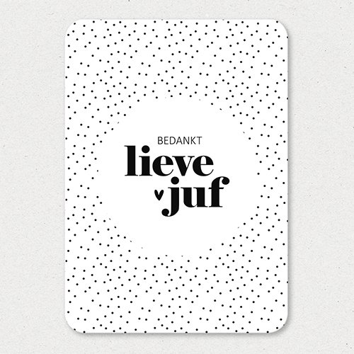 Kaart | Bedankt lieve juf