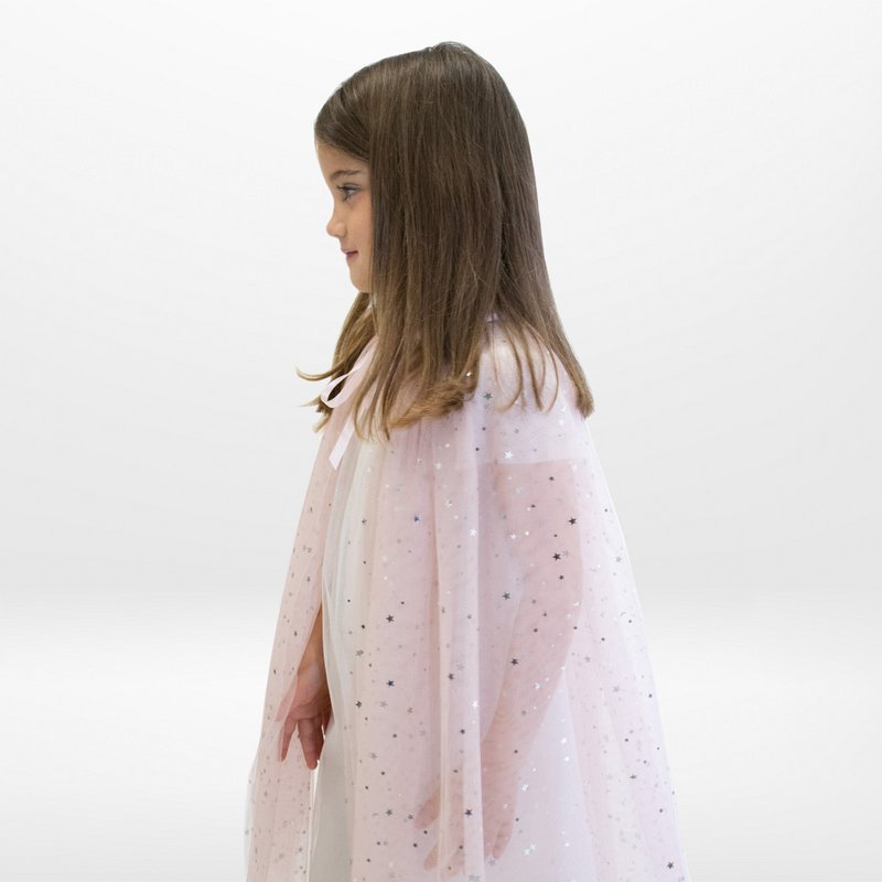 Prinzessinnenumhang aus Tüll – Rosa